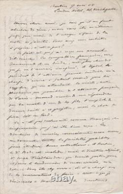 Émile Durand-gréville Signed Autograph Letter To Armand Schiller