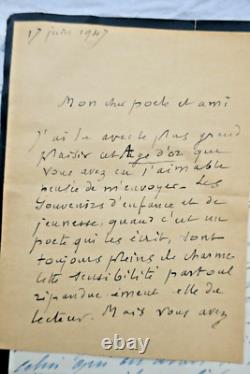Émile Mle handwritten and signed letters and autograph cards