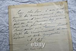 Émile Mle handwritten and signed letters and autograph cards