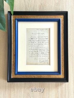 Émile ZOLA, signed autograph letter Naturalism Huysmans Céard