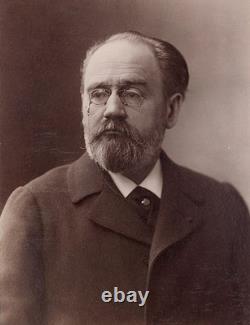 Émile ZOLA, splendid signed autograph letter card Exile London Fertility