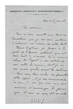 Emile Zola / Signed Youth Autograph Letter / Supplique / Contes A Ninon