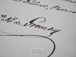 Emmanuel de Grouchy Signed Autograph Letter