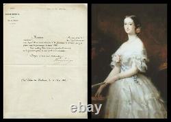 Empress Eugenie De Montijo (1826-1920) Letter Signed 1862 Napoleon III