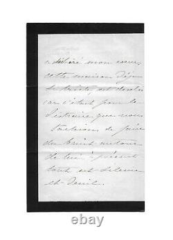 Empress Eugenie De Montijo / Signed Autograph Letter / Death Of Napoleon III