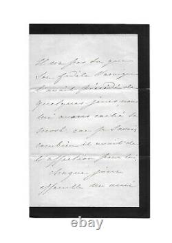 Empress Eugenie De Montijo / Signed Autograph Letter / Death Of Napoleon III