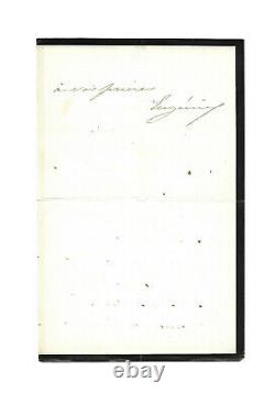 Empress Eugenie De Montijo / Signed Autograph Letter / Photography / Grieving