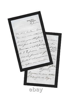 Empress Eugénie / Signed Autograph Letter / Death of Napoleon III / Victoria