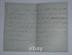 Empress Eugénie de Montijo Signed Autograph Letter, 2 pages