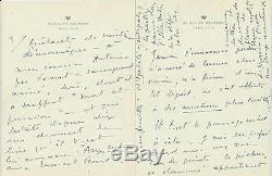 Eo Princess Bibesco + Dedication + Autograph Letter Au Bal With Marcel Proust