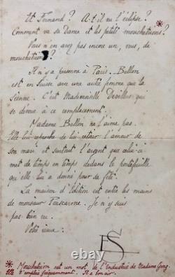 Erik Satie: Beautiful autograph letter signed, full of irony (1905)