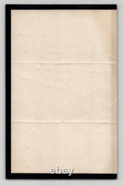 Ernest Baroche Signed Autograph Letter Imperial Pardon Granted 19th Century