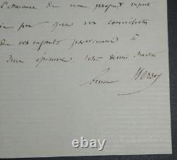 Ernest Bersot, Philosopher Letter Signed, 1865, Versailles