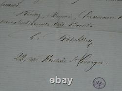 Ernest Boïeldieu 5 Autographed Letters Signed to Heugel, 1873