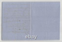 Esther Guimont Autographed Letter Signed Courtesan Guizot, Hugo. 1860