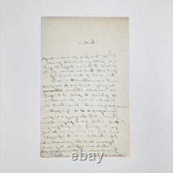 Étienne Eggis Interesting Signed Autograph Letter 1851 Romanticism