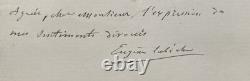 Eugène LABICHE Autographed Letter Signed Play Mr. de Coyllin 1887
