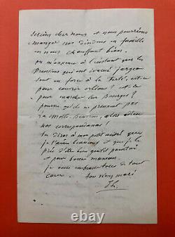 Eugene Labiche Autograph Letter Signed / War Of 1870