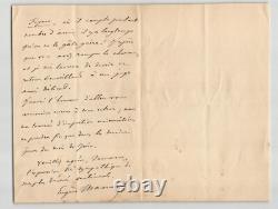 Eugène Manuel: Two signed autograph letters to Philippe Gille, 1888 & 1899
