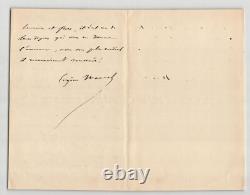 Eugène Manuel: Two signed autograph letters to Philippe Gille, 1888 & 1899
