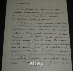 Eugène Michel CHEVREUL, Chemist, signed autograph letter, Paris 1860, 2 pages