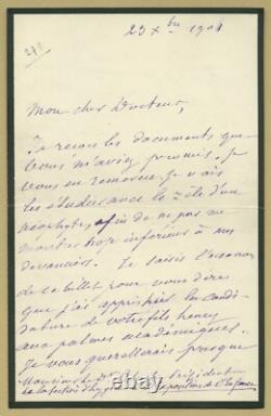 Eugène Poubelle (1831-1907) Prefect of the Seine Signed Autograph Letter 4 pp