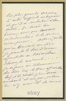 Eugène Poubelle (1831-1907) Prefect of the Seine Signed Autograph Letter 4 pp