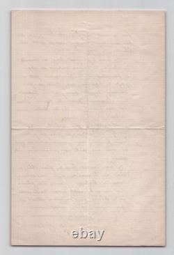 Eugène REBOUL Autograph Letter Signed Edmond About Insurance 1864