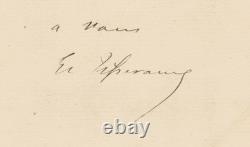 Eugène TISSERAND Signed autograph letter Funeral of Henri TRESCA 1885