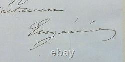 Eugenie Autograph Letter Signed Lesseps / Panama Scandal 8 P