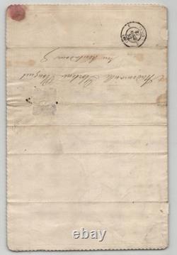 Eugénie La Grua Autograph letter signed, first performance at the opera, 1852