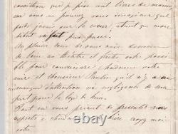 Eugénie La Grua Autograph letter signed, first performance at the opera, 1852