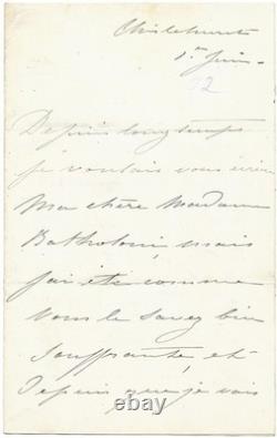 Eugénie de Montijo, Empress / Signed autograph letter / Imperial Prince