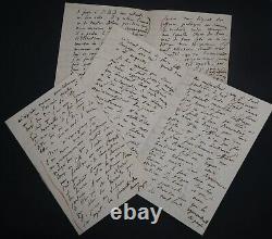 Exceptional Thiers Letter Autography Signed 10 Pages 1848 Paris