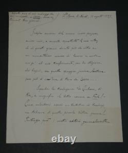 Fabrizio COLAMUSSI SIGNED AUTOGRAPH LETTER TO Armand GODOY & Poem 1929
