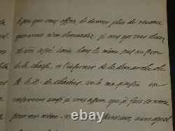 Fenelon Belle Letter Autograph Signee A L'abbe Dubois Versailles 3 Pages 1691