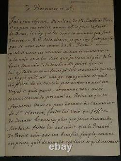 Fenelon Belle Letter Autograph Signee A L'abbe Dubois Versailles 3 Pages 1691