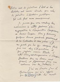 Ferdinand Bac Letter Signed Autograph
