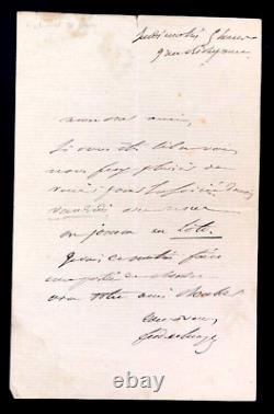 Ferdinand De Lesseps, Diplomate Letter Autography Signed