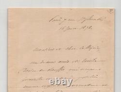 Ferdinand de Lesseps Signed Autographed Letter 1878