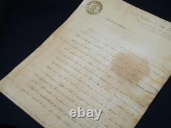 Ferdinando DAL POZZO Signed autograph letter, Piedmont, Verona