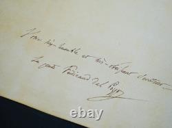 Ferdinando DAL POZZO Signed autograph letter, Piedmont, Verona