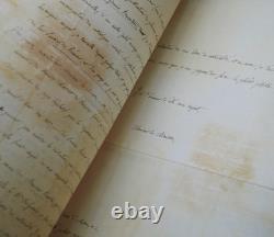 Ferdinando DAL POZZO Signed autograph letter, Piedmont, Verona
