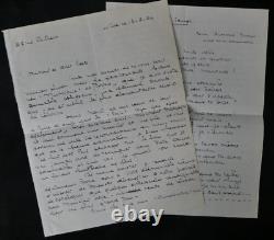 Fernand LAPLAUD Autographed Letter to Armand GODOY + 2 Poems, 1930