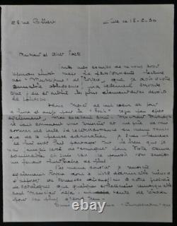 Fernand LAPLAUD Autographed Letter to Armand GODOY + 2 Poems, 1930