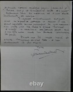 Fernand LAPLAUD Autographed Letter to Armand GODOY + 2 Poems, 1930