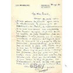 Fernandel Rare Signed Autograph Correspondence 4 Beautiful Letters + Contract