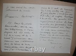 Francis Carco Important Signed Autograph Letter August 10, 1934