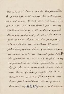 Francis Charmes Autograph Letter Signed War