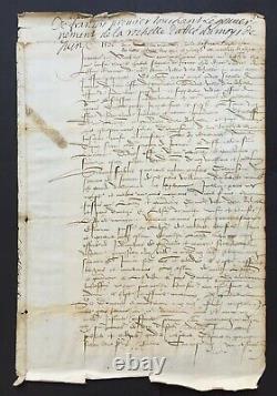 Francis I King Of France Document - Letter Signed 1536